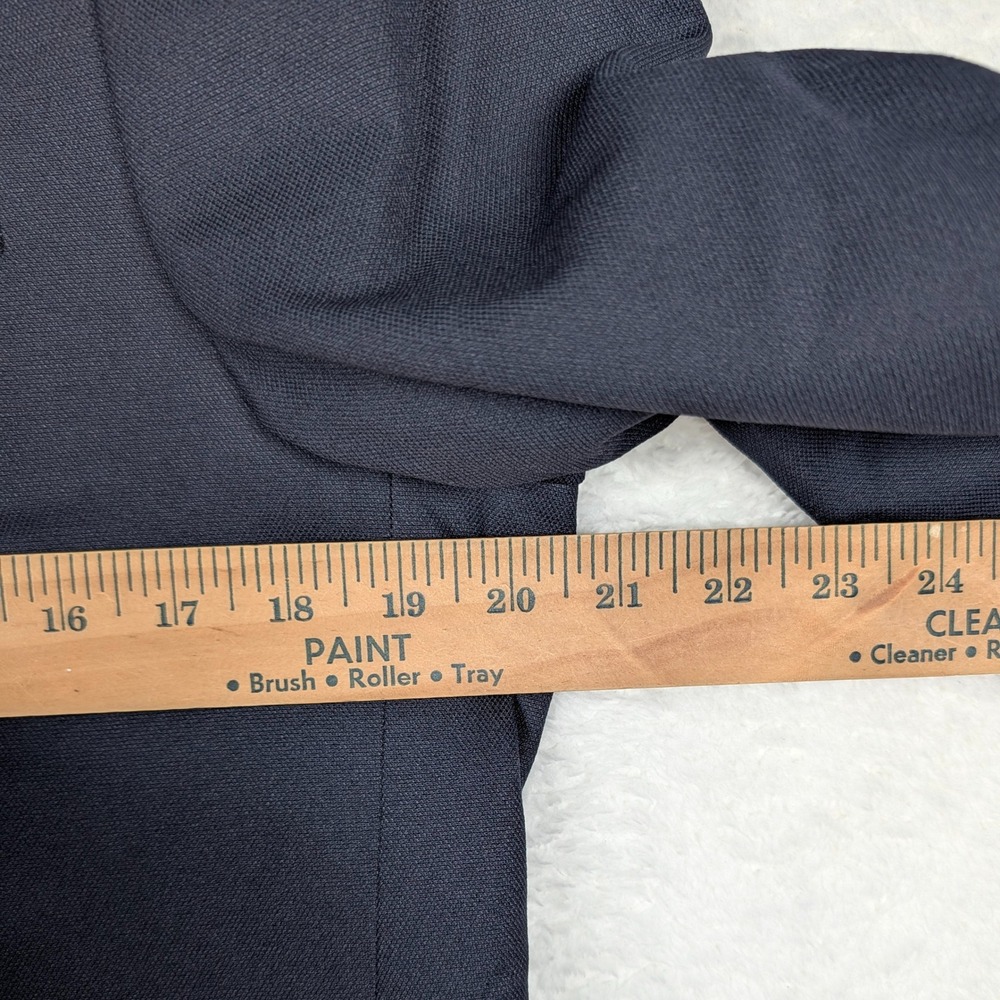 Chaps Sport Coat Mens 40S Navy Blue Classic Fit 2-Button Gold Crest Blazer NEW - Picture 7 of 11